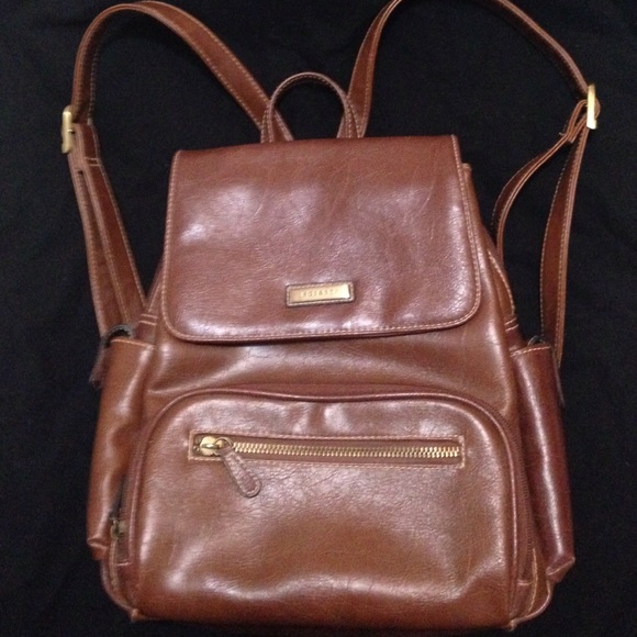 Brown backpack purse