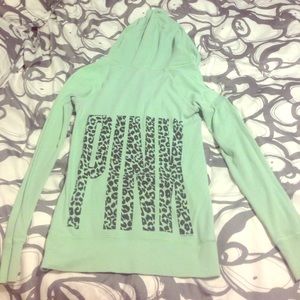 Cute green VS PINK lime green hooded thermal