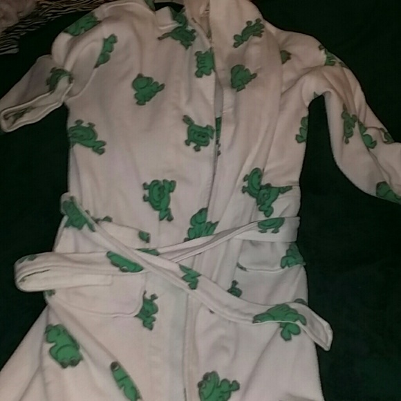 SALE! Fleece frog robe - Picture 1 of 2