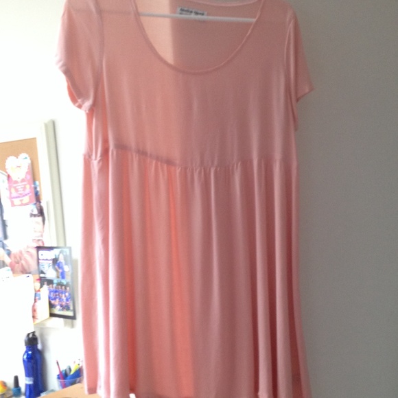 light pink American apparel dress