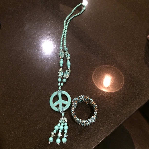 Peace necklace and bracelet