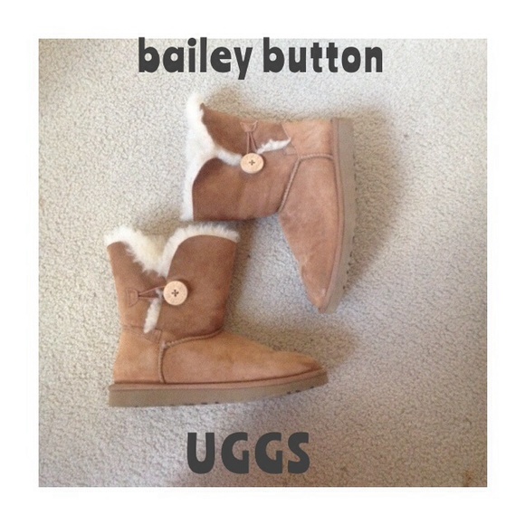 chestnut bailey button ugg boots - Picture 1 of 4