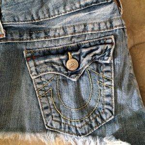 True religion denim cut offs