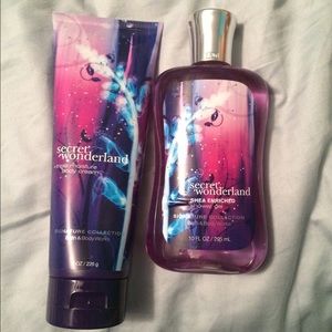 Secret wonderland lotion and shower gel