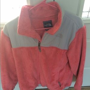 Pink North face Denali Girls XL fits woman's S/Med