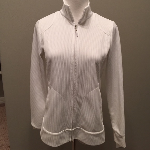 White Izod Zip up