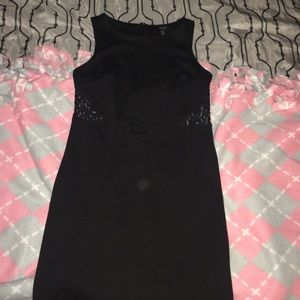 Forever 21 Black Dress w/ Lace Hips