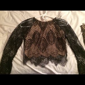 two piece lace dress