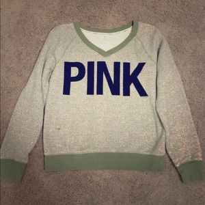 Victoria secret green sweatshirt
