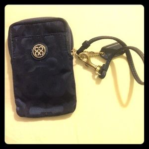 Gently Used Blue Coach wristlet