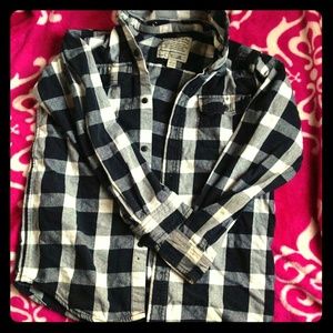 Black and white flannel
