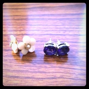 Kate Spade Flower and piperlime earring bundle