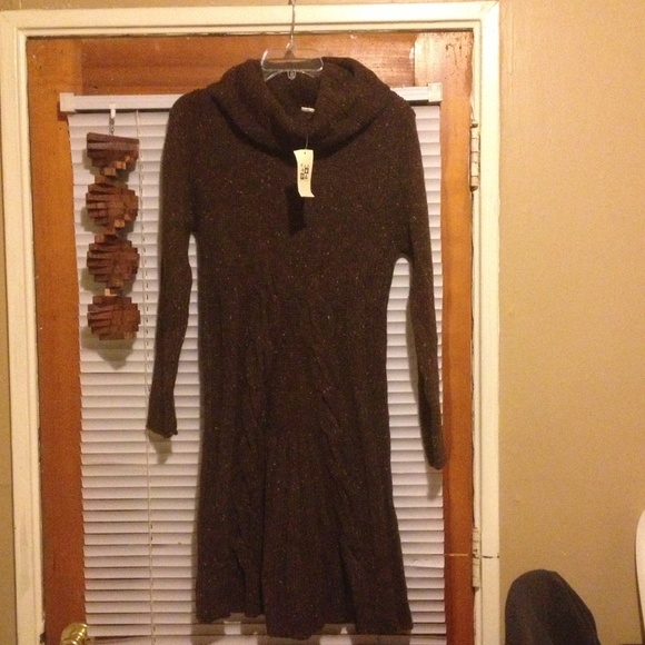 Brown Sweater dress