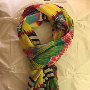 BCBG fiesta striped scarf