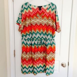 Summery Lane Bryant chevron dress