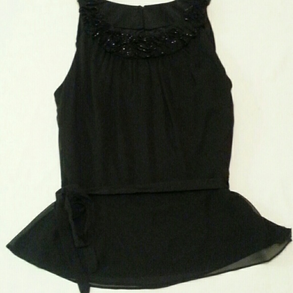 Black topw/ shimmer and side tie
