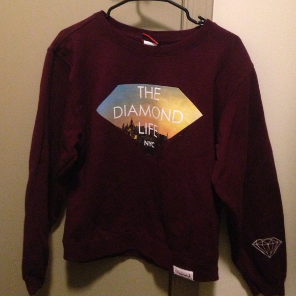 Diamond crew neck sweatshirt