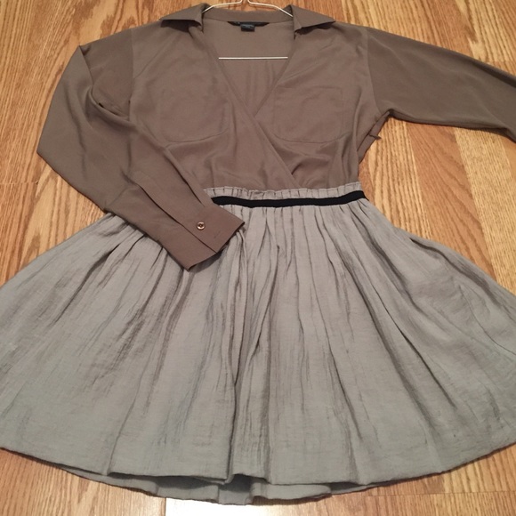 Plunge neck Armani Exchange Dress