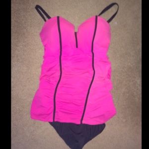 Pink Corset like Bathing Suit