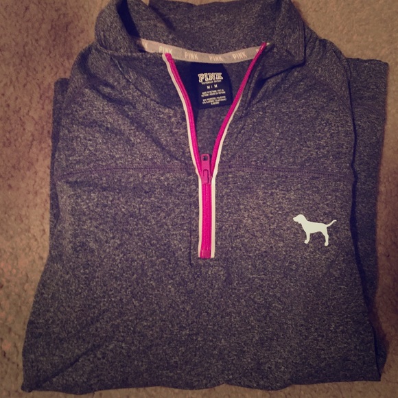 Brand New PINK half zip up