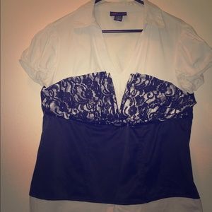 Torrid corset blouse