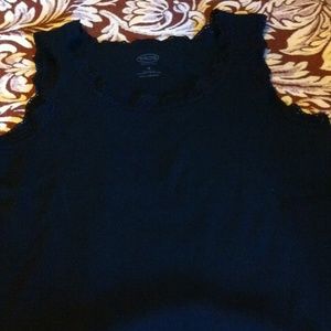 Black talbots tank top in size m