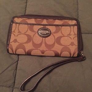 Small coach wristlet