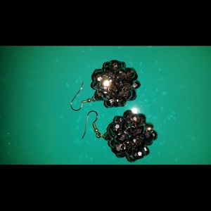 Boutique graphite colored earrings