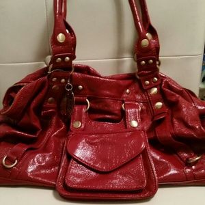 Large, red steve madden purse