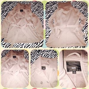 🆕 Tan Funnel Neck Trench Coat