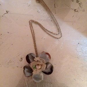 Flower stone pendant from Anthropologie