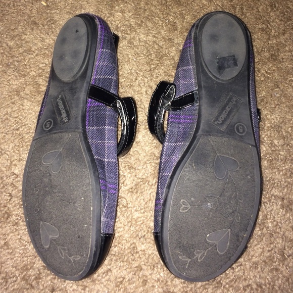 Purple plaid flats. - Picture 2 of 2