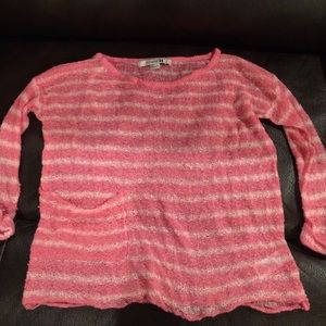 A striped pink sweater from Forever 21.