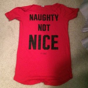 Red vs pink pajama nightgown