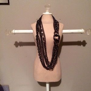 Gunmetal chain necklace