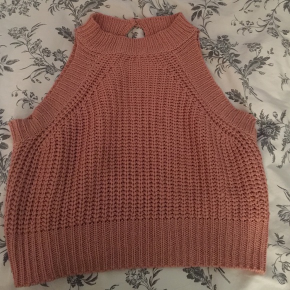 Peach cropped top