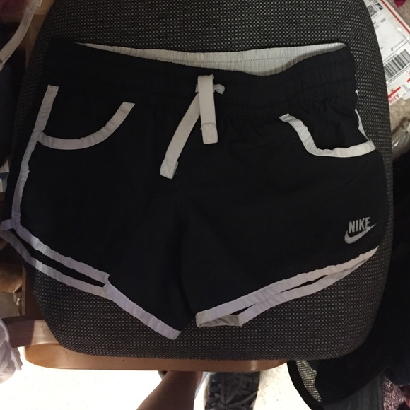 Black nike running shorts