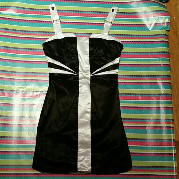 Black white dress