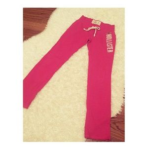 Pink Hollister sweatpants