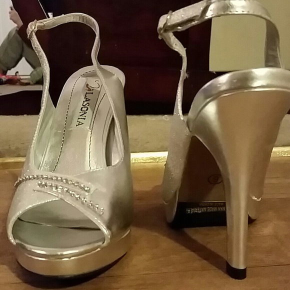 Silver shoes