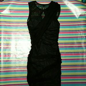Black glitter dress
