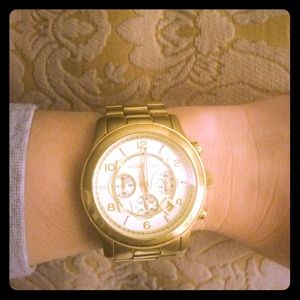 Unisex gold Michael Kors watch!