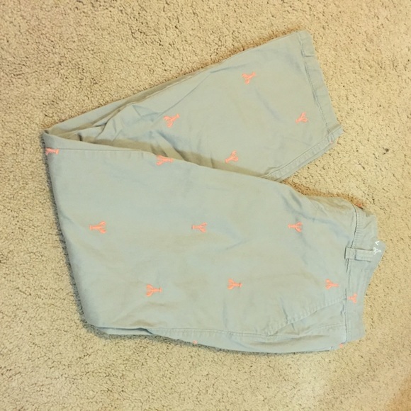 Old Navy Lobster Embroidered Khakis