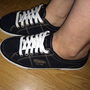 Black coach shoes