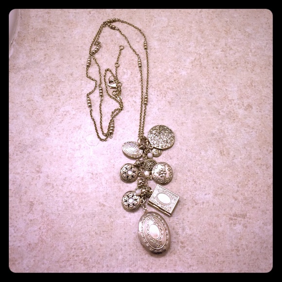 Near and Dear Long Locket Necklace