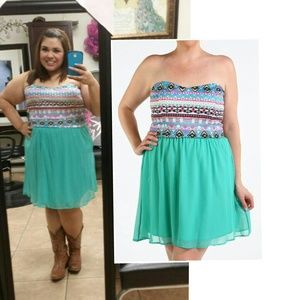 Tribal dress plus size