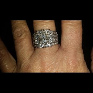 White Topaz in Sterling Silver ring