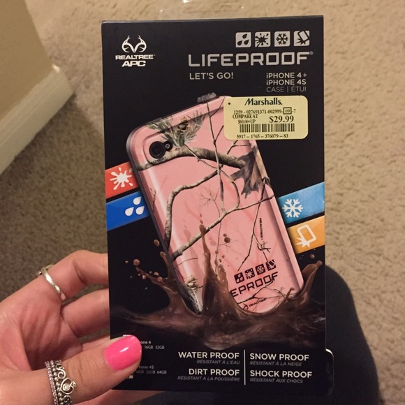 Pink camo lifeproof case for iPhone 4/4s LIKE NEW