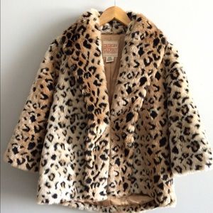 Leopard print coat