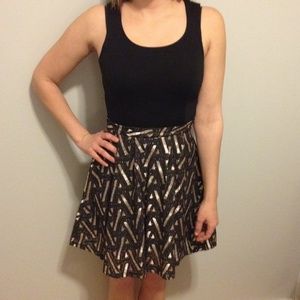 Gold and black cocktail dress - never worn!